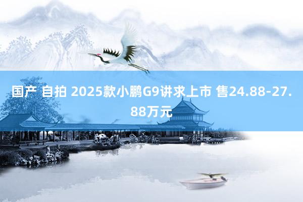 国产 自拍 2025款小鹏G9讲求上市 售24.88-27.88万元